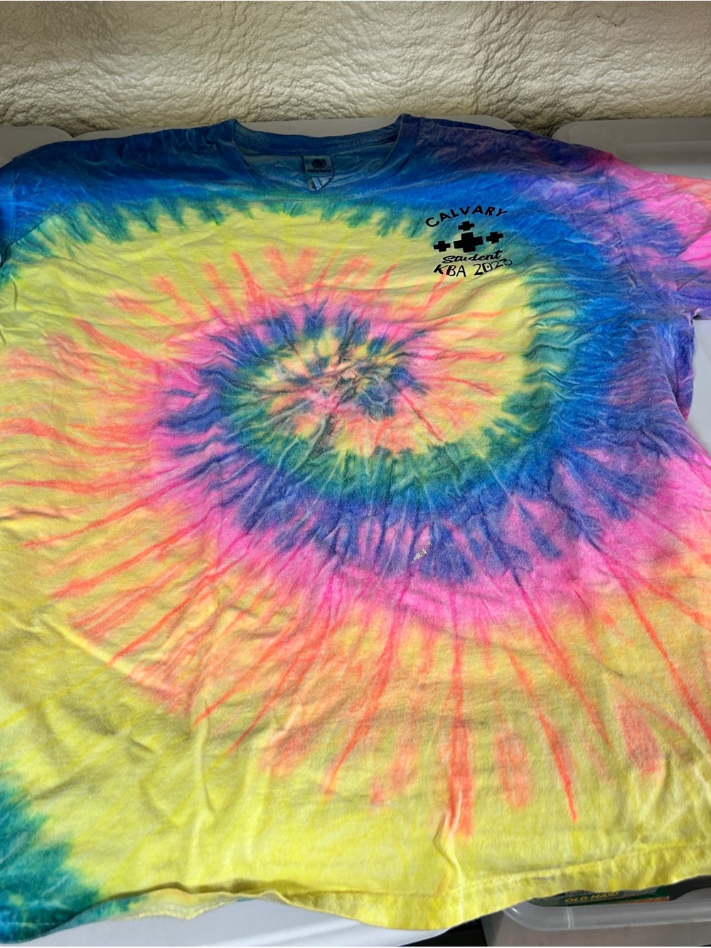 Calvary Multicolor Tie-Dye Short Sleeve Tee top